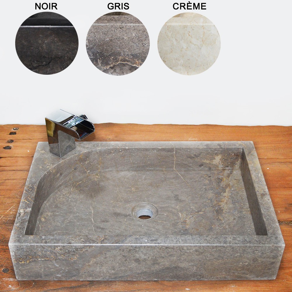 lavabo rectangulaire en granit